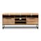 Baxton Studio Reid Industrial Oak Finished Wood and Black Metal 2-Drawer TV Stand 162-10294 - alternate 9